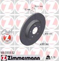 ZIMMERMANN 100333352 Bremsscheibe