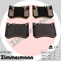 ZIMMERMANN 251791801 Bremsbelagsatz, Scheibenbremse