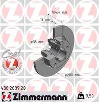 ZIMMERMANN 430263900 Bremsscheibe