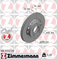 ZIMMERMANN 100333720 Bremsscheibe