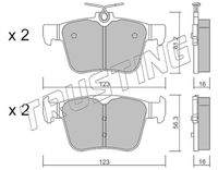 TRUSTING 9970 Bremsbelagsatz, Scheibenbremse