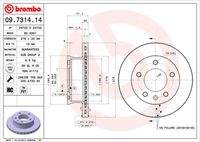 BREMBO 09731414 Bremsscheibe