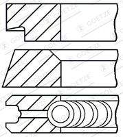 GOETZE ENGINE 0814540000 Kolbenringsatz