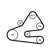 CONTINENTAL CTAM 6PK1613K1 Keilrippenriemensatz