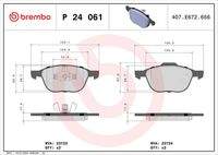 BREMBO P24061 Bremsbelagsatz, Scheibenbremse