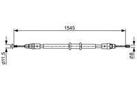 BOSCH 1987482551 Seilzug, Feststellbremse