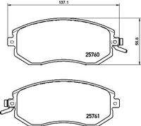 BREMBO P78021 Bremsbelagsatz, Scheibenbremse