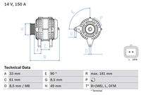 BOSCH 0986080420 Generator