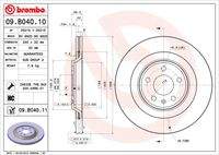 BREMBO 09B04011 Bremsscheibe