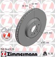 ZIMMERMANN 150344920 Bremsscheibe