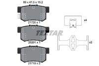 TEXTAR 2172001 Bremsbelagsatz, Scheibenbremse