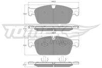TOMEX Brakes TX1950 Bremsbelagsatz, Scheibenbremse