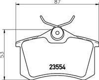 HELLA 8DB355018111 Bremsbelagsatz, Scheibenbremse