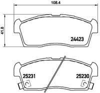 BREMBO P61108 Bremsbelagsatz, Scheibenbremse