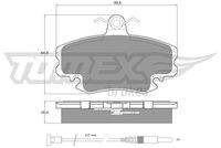 TOMEX Brakes TX1178 Bremsbelagsatz, Scheibenbremse