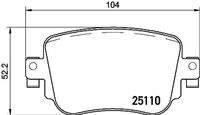 BREMBO P85135 Bremsbelagsatz, Scheibenbremse