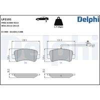 DELPHI LP2191 Bremsbelagsatz, Scheibenbremse