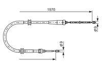 BOSCH 1987482253 Seilzug, Feststellbremse