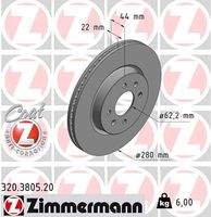 ZIMMERMANN 320380520 Bremsscheibe