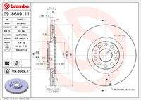 BREMBO 09868911 Bremsscheibe