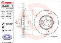 BREMBO 09B35311 Bremsscheibe