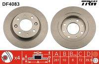 TRW DF4083 Bremsscheibe