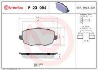 BREMBO P23094 Bremsbelagsatz, Scheibenbremse