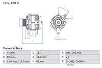 BOSCH 0986049231 Generator