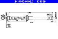 ATE 24514004933 Bremsschlauch