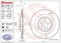BREMBO 09C17011 Bremsscheibe