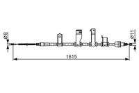 BOSCH 1987482349 Seilzug, Feststellbremse