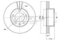 TOMEX Brakes TX7091 Bremsscheibe