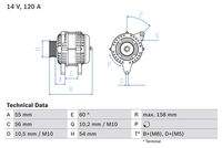 BOSCH 0986047330 Generator