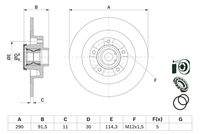 BOSCH 0986479F42 Bremsscheibe