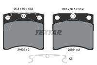 TEXTAR 2163501 Bremsbelagsatz, Scheibenbremse