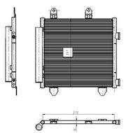 NRF 350445 Kondensator, Klimaanlage