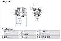 BOSCH 0986039740 Generator