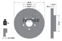 TEXTAR 92141205 Bremsscheibe