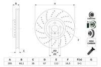 BOSCH 0986479F64 Bremsscheibe