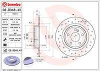 BREMBO 08B3484X Bremsscheibe