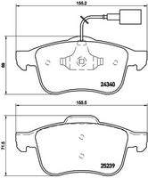 BREMBO P23132 Bremsbelagsatz, Scheibenbremse