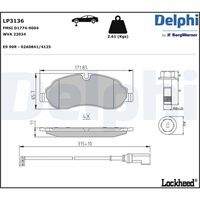 DELPHI LP3136 Bremsbelagsatz, Scheibenbremse