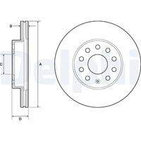 DELPHI BG4701C Bremsscheibe