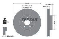 TEXTAR 92163505 Bremsscheibe