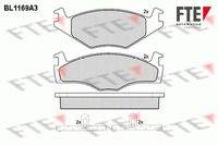 FTE BL1169A3 Bremsbelagsatz, Scheibenbremse
