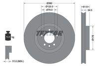 TEXTAR 92235605 Bremsscheibe
