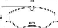 HELLA 8DB355005511 Bremsbelagsatz, Scheibenbremse