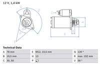 BOSCH 0986019361 Starter