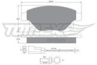 TOMEX Brakes TX1475 Bremsbelagsatz, Scheibenbremse