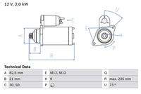 BOSCH 0986021630 Starter